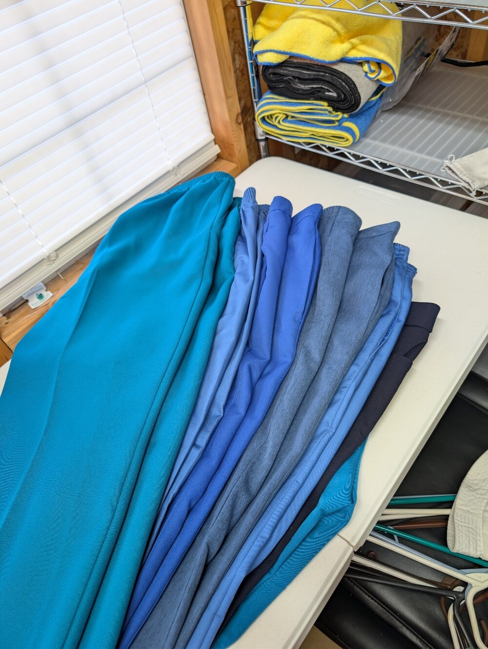 Lot Of 8 Alfred Dunner Pullup Light-weight Pants Bundle — Assorted